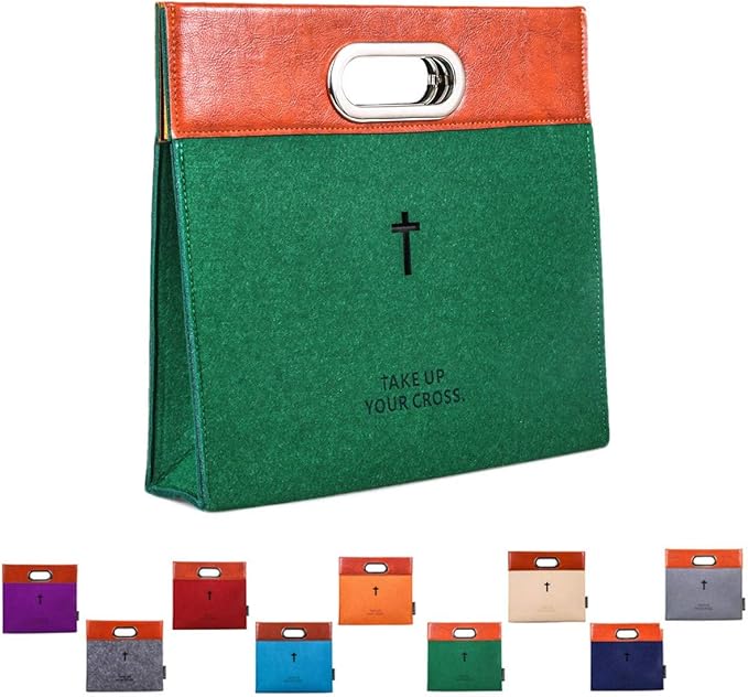 agapass 圣经手提包,手提包,男女皆宜,圣经手提包,拉链圣经公文包