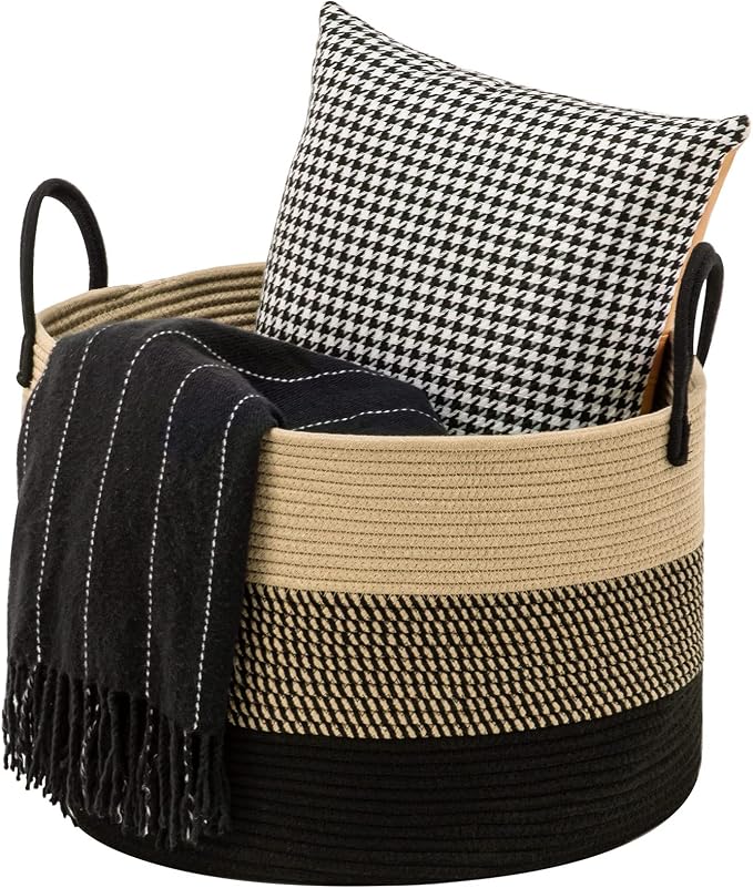 youdenova 72l extra large woven rope laundry hamper basket with