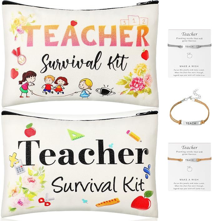 4 件 teacher appreciation present set 含 teacher survival kit