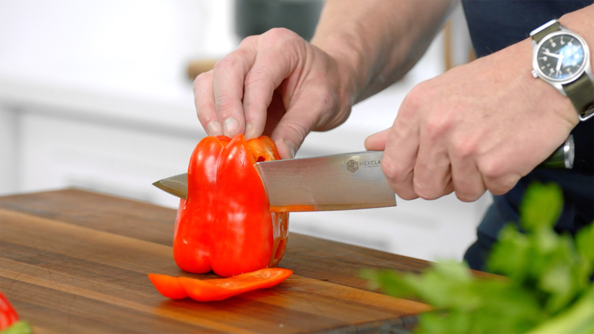 hexclad 刀切红辣椒