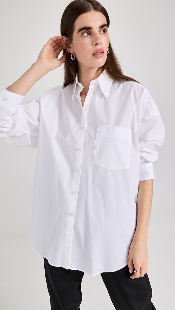 acne studios 宽大系扣衬衣