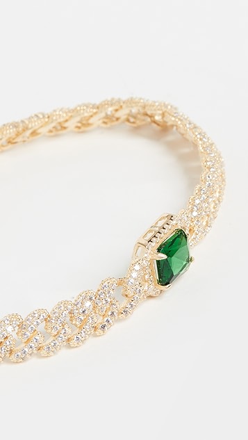 adinas jewels 彩色长方形链条手链