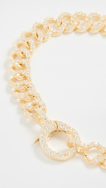 adinas jewels 全密镶环扣链条手链