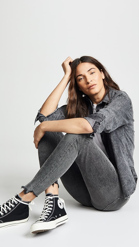 agolde sophie 高腰紧身牛仔裤 | shopbop