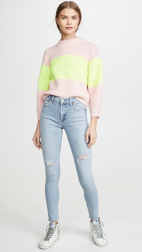 agolde sophie 中腰及踝九分牛仔裤 | shopbop