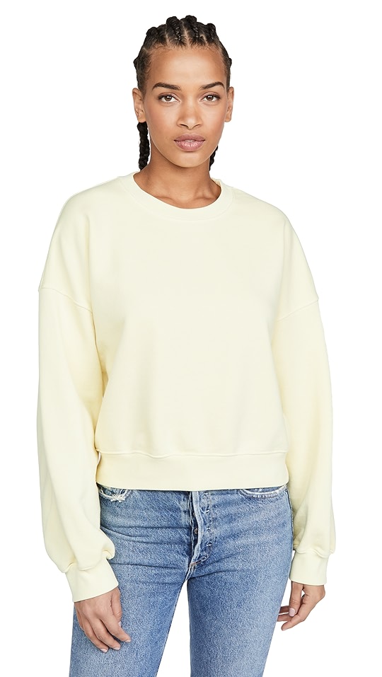 型fabric: mid-weight french terryneon color is brighter than it