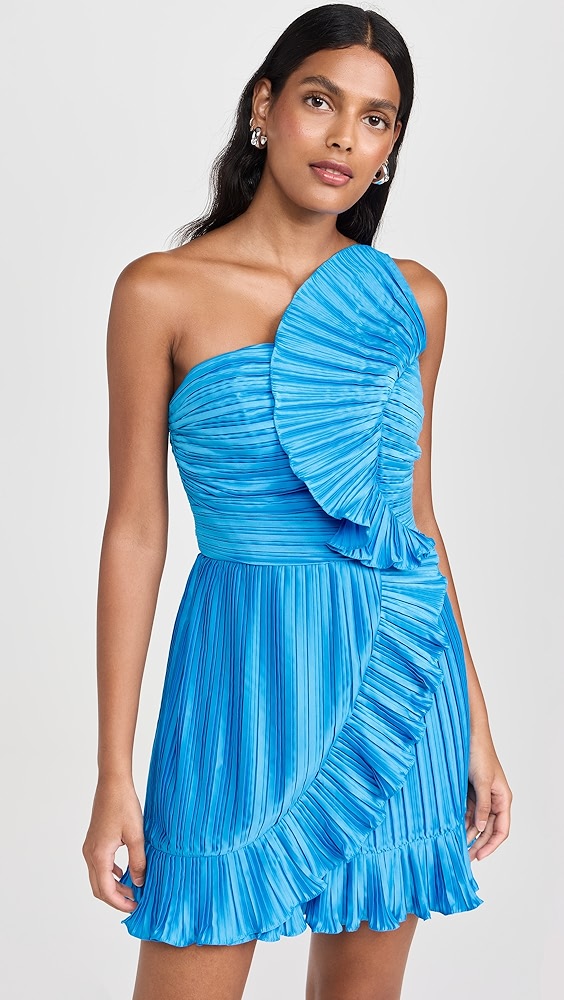 AMURKelce Fitted Flounce Mini Dress