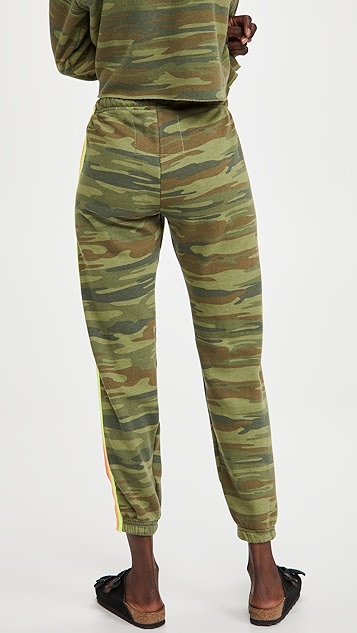 迷彩4 条纹运动裤