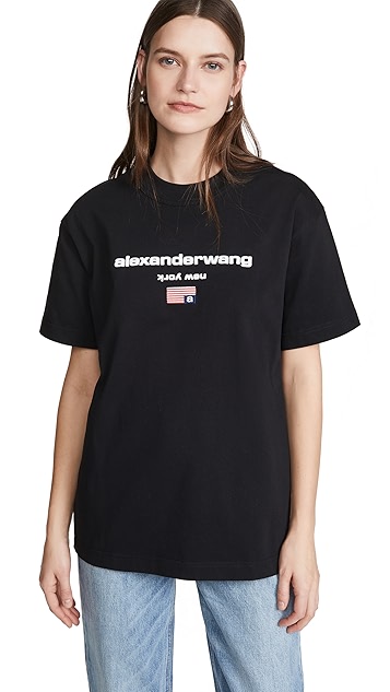 alexander wang 标志图案 t 恤