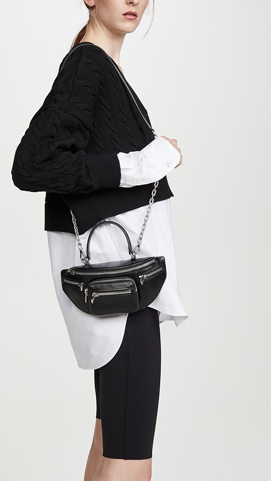 attica 柔软顶部提手迷你包