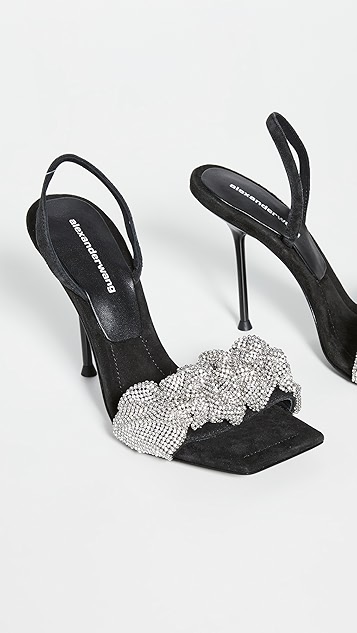 juliescrunch水晶凉鞋