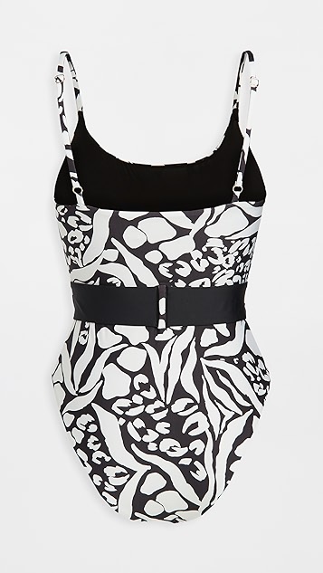 海滩蓝 julia 连体泳衣