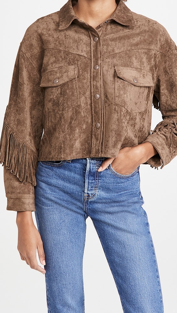 BLANKNYCHot Cocoa Fringe Jacket