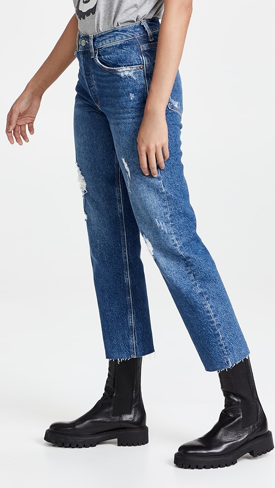 boyish tommy 高腰直脚牛仔裤