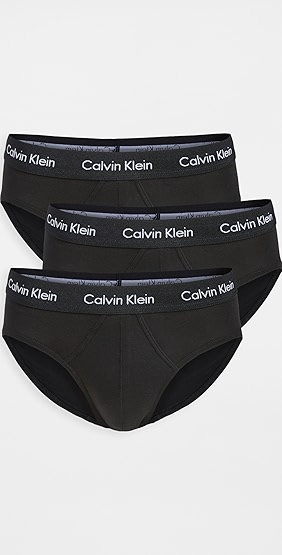 calvin klein underwear 棉质弹性 3 条装短内裤.