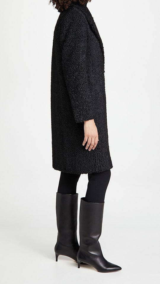 仿阿斯特拉罕羔羊皮大衣