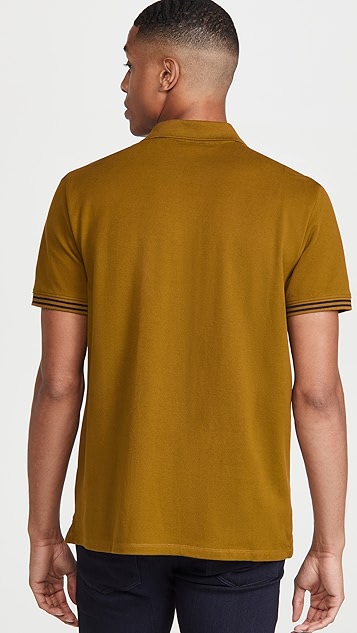 club monaco 包边衣领马球衫