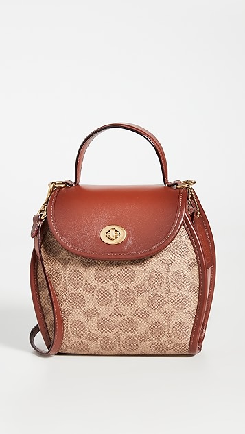 coach 1941 旋扣弧形手提包