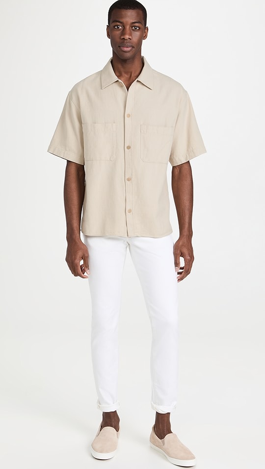 frame 短袖梭织衬衫