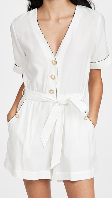 issa v 领短款连身衣