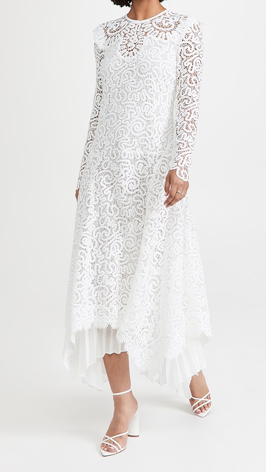 corrie 方巾式中长连衣裙