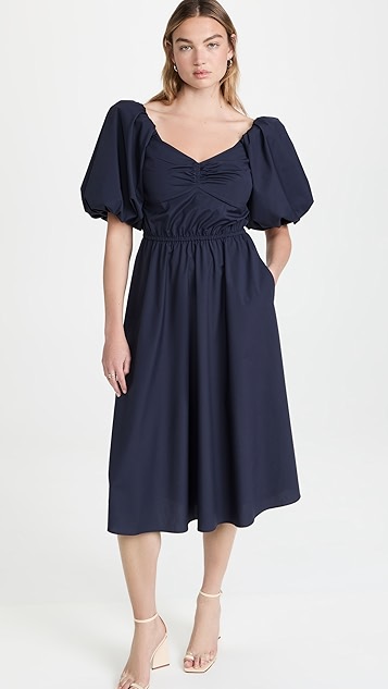 jason wu 长款鸡心领连衣裙