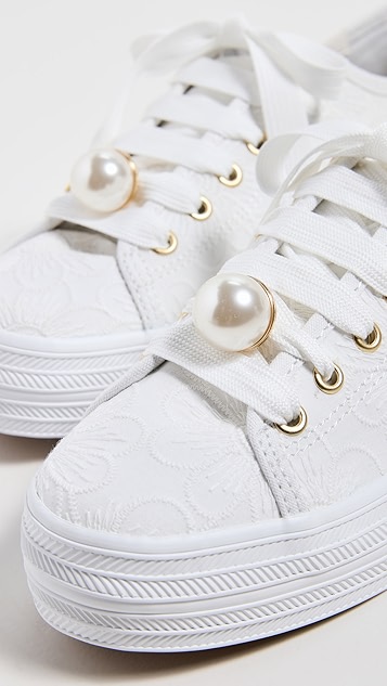 keds triple kick ks 花卉圆孔运动鞋