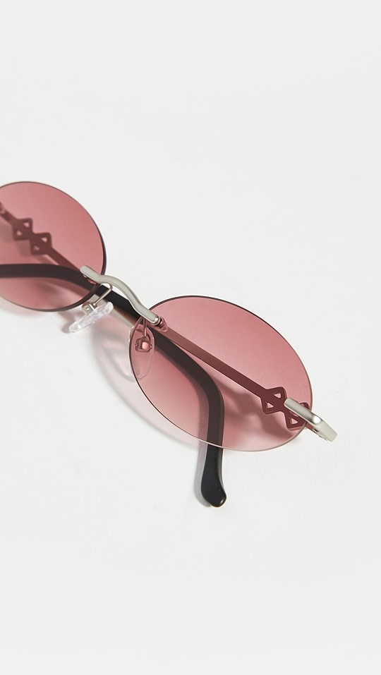 karen wazen ovale 太阳镜 | shopbop