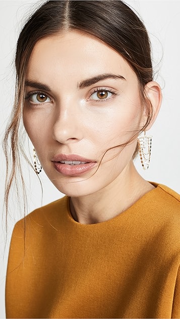 lana jewelry 14k 小号层叠耳环