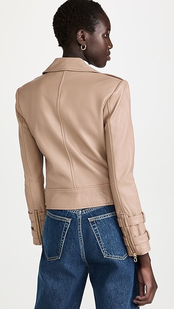 lagence billie 系腰皮夹克