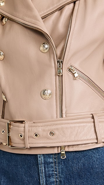 lagence billie 系腰皮夹克