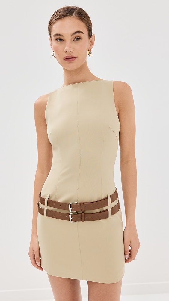 LionessEthereal Buckle Mini Dress