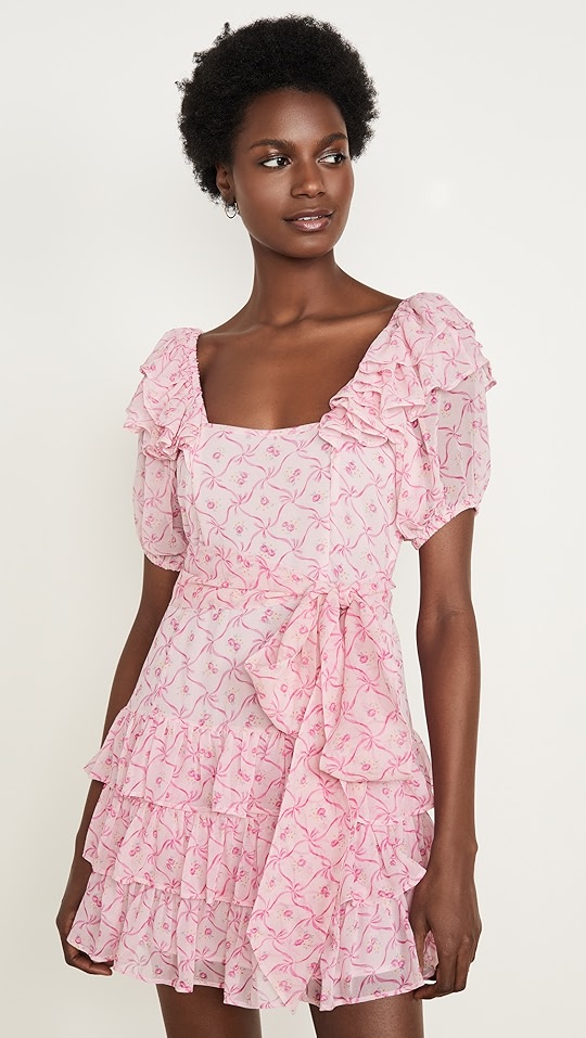 loveshackfancy kimbra 真丝连衣裙 | shopbop