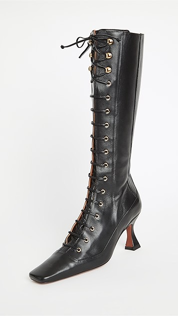 及膝系带猎鸭靴