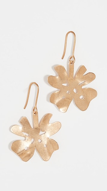 marni 三叶草金属耳环