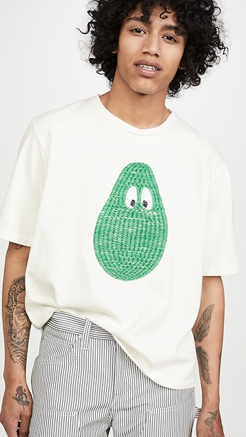 刺绣鳄梨 t 恤