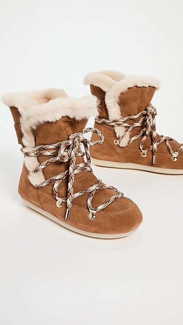 moon boots dk side 毛羊皮高筒靴 | shopbop