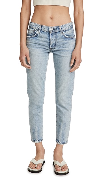 moussy vintage mv cedar rapids 锥形窄脚牛仔裤