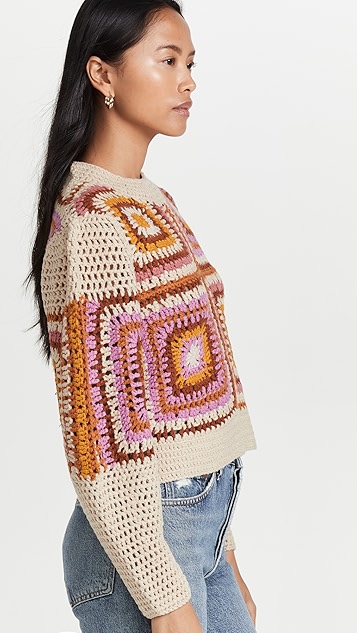 moon river 钩针编织毛衣