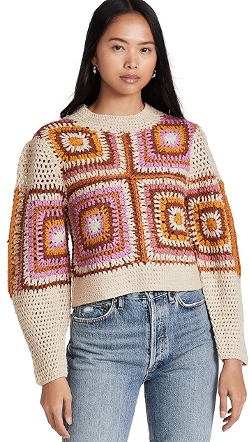 moon river 钩针编织毛衣