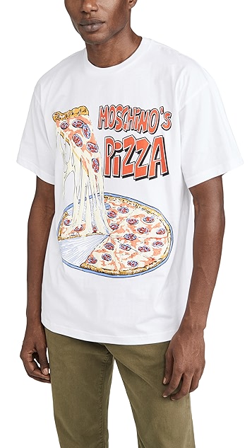 moschino pizza t 恤