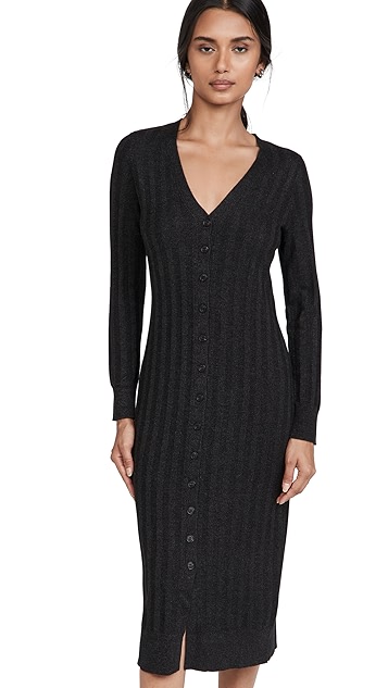 naadam 夹花真丝开司米羊绒连衣裙