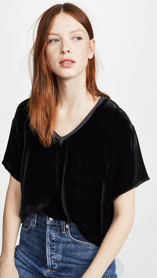 ellis 天鹅绒 t 恤