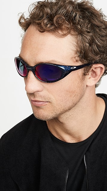 奥克利白 eye jacket redux 太阳镜