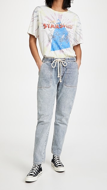 one teaspoon montana shabbies 束带男孩风牛仔裤