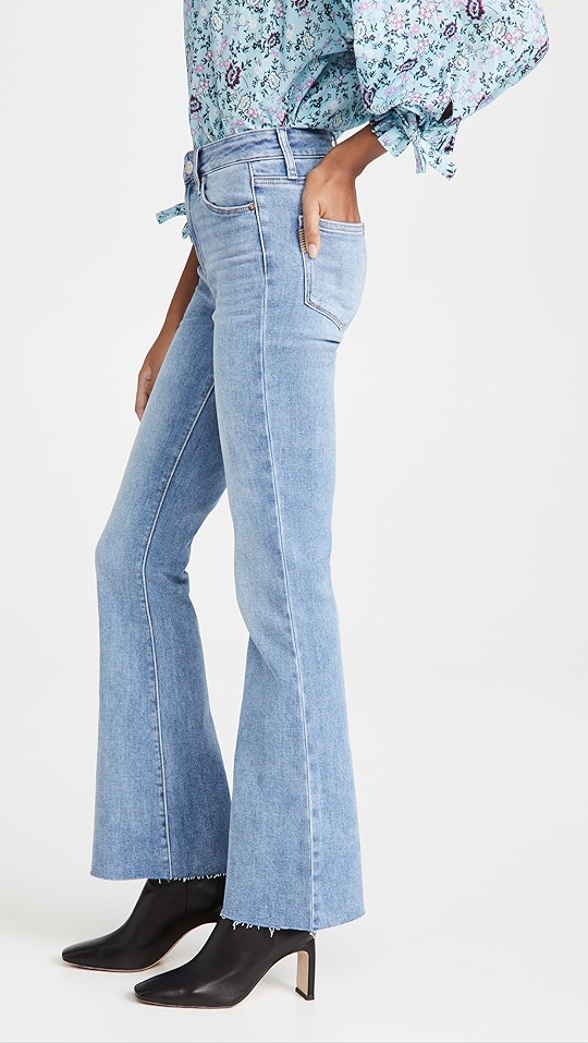 paige laurel canyon 高腰牛仔裤 | shopbop