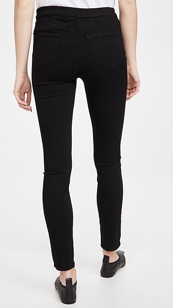 hoxton 松紧超紧身牛仔裤 - 阴影黑