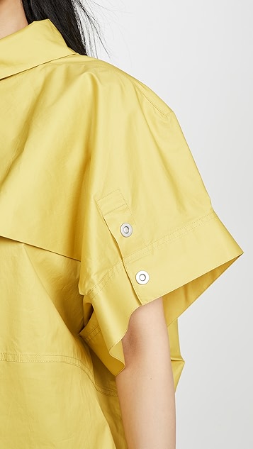 3.1 phillip lim 翻折领蝙蝠袖上衣 | shopbop