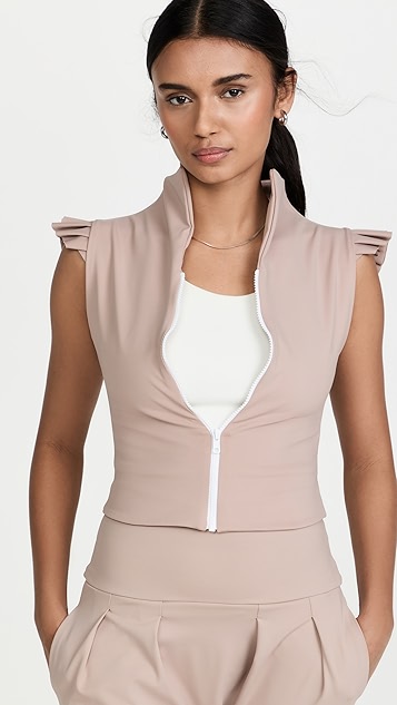 port de bras mikaela 荷叶边马甲