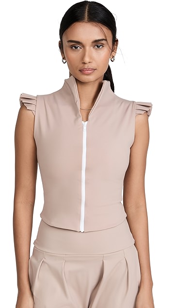 port de bras mikaela 荷叶边马甲